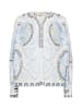 Mos Mosh Bluse MMWylde Orchid in ecru indigo - 0001