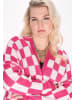 myMo ROCKS Women Plus Size Sweater in pink white