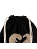 Mr. & Mrs. Panda Stofftasche Otter Herz mit Spruch in Schwarz