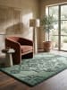 KADIMA DESIGN Teppich Wolle Handgetuftet TINGIR Traditionell Abstrakt Wohnzimmer in Blau