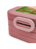 Mr. & Mrs. Panda Bentobox Axolotl Tanzen Design mit Spruch in Rot Pastell