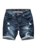 Humy Stretch Bermuda Jeans Shorts Destroyed Design A&S in Dunkelblau