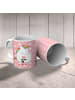 Mr. & Mrs. Panda Kindertasse Einhorn Traurig ohne Spruch in Rot Pastell