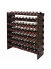 relaxdays Weinregal in Braun - (B)85 x (H)94 x (T)25,5 cm