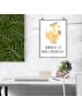Mr. & Mrs. Panda Plakat Sommer Freude mit Spruch in Weiß