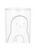 Mr. & Mrs. Panda Wasserglas Avocado Kern ohne Spruch in Transparent