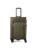 D&N Travel Line 9704 4 Rollen Trolley M 68 cm mit Dehnfalte olive