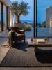 KADIMA DESIGN Outdoor-Teppich VIGOLENO Uni Flachgewebe Wohnzimmer Balkon in Anthrazit