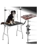 tectake Trimmtisch  Belastbarkeit 60 kg, schwarz/silber