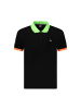 NORWAY 1963 Schwarz Herren Poloshirt Hemd aus Baumwolle
