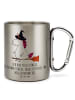 Mr. & Mrs. Panda Thermobecher Edelstahl Einhorn Hexe mit Spruch in Silber