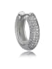 BALIA Ohrringe Silber 925 Sterling Silber 4-reihig Zirkonia Creolen