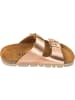 Palado Plateau-Pantoletten Korfu PL Metallic in Rose