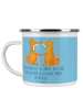 Mr. & Mrs. Panda Emaille Tasse 50. Hochzeitstag Goldene Hochzeit... in Sky Blue
