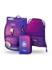 BAAGL 3-tlg. Set: Schulrucksack Airy in Violett Pferde-Herz
