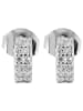 Adeliás Damen Ohrringe – Ohrstecker aus 925 Silber mit Zirkonia in silber
