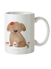 Mr. & Mrs. Panda Kindertasse Hund Dame ohne Spruch in Weiß