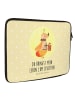 Mr. & Mrs. Panda Laptoptasche Glühwürmchen mit Spruch in Gelb Pastell