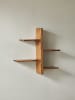 KADIMA DESIGN Wandregal 58x60x15 cm Massivholz Baum-Form Hängeregal