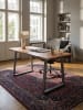 KADIMA DESIGN Schreibtisch 200x100x76 cm Massivholz / Metall Computertisch