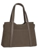 Cluty Handtasche echt Leder in grau