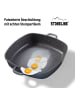 Stoneline Servierpfanne Eckig | mit Deckel in Anthrazit