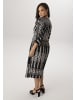 Aniston PLUS Jerseykleid in schwarz-weiß