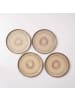 gipfelstück Dessertteller-Set, Steinzeug Nebelwald in Beige