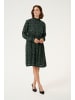 Kaffe Kleid KAluna Regular fit in Green/Black Graphic Print