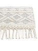 Beliani Geflochtener Teppich SOLHAN in Beige/Grau - (W) 160 x (L) 230 cm