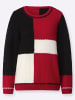 WITT WEIDEN Pullover in rot-schwarz