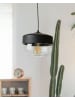 Beliani Pendelleuchten MURRAY in Schwarz/Transparent - (W) 25 x (H) 117 x (L) 25 cm