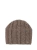 Finn Flare Strickmütze Zopfstruktur in light brown