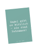 Mr. & Mrs. Panda Postkarte Spruch Hebamme Engel mit Spruch in Meeresbrise