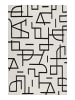 Wecon Home Wollteppich Beatrice in creme weiß, schwarz