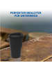 elasto Riffel-Kaffeebecher "ToGo" in schwarz - 300 ml