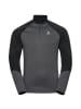 Odlo Shirt Midlayer 1/2 zip PLANCHES in Schwarz-gemustert