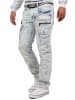 Cipo & Baxx Herren Regular Fit Jeans Stonewashed in Blue