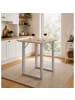 VCM  Holz Bartisch Stehtisch Tisch Tresen Xona 80x80 cm in Silber / Sonoma-Eiche