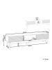 Beliani TV-Schrank TOLEDO in Braun - (W) 180 x (H) 44 x (L) 40 cm