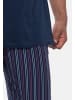 Ammann Schlafanzug Night & Home Cotton in Dunkelblau