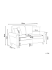 Beliani 3-tlg 2-Sitzer Sofa GINNERUP in Braun