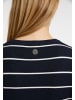 DreiMaster Maritim Damen Kurzarm-Pullover in Marine Wollweiss