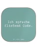 Mr. & Mrs. Panda Flaschenuntersetzer Spruch Code Meister mit Spruch in Meeresbrise