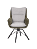 Beliani Esszimmerstuhl ANNEBERG in Grau/Grün/Schwarz - (W) 60 x (H) 94 x (L) 64 cm