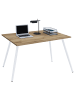 VCM  Schreibtisch Bürotisch Computertisch Salia 160x80 in Honig-Eiche