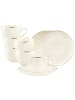 Seltmann Weiden 6er Set Kaffeetassen mit Untertassen Savona Goldlinie in Creme 270 ml in creme