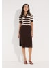 More & More feiner, femininer Strickrock, Schlupfform in brown