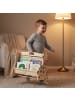 relaxdays Bücherregal Kinder "Giraffe" in Natur - (B)44,5 x (H)32,5 x (T)28 cm