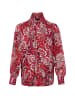 Olsen Bluse Boho Chic in rot weiß